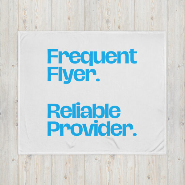 Frequent Flyer Throw Blanket - Image 2