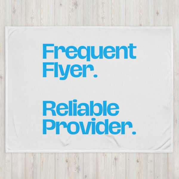 Frequent Flyer Throw Blanket